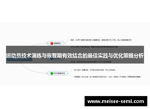 运动员技术演练与恢复期有效结合的最佳实践与优化策略分析